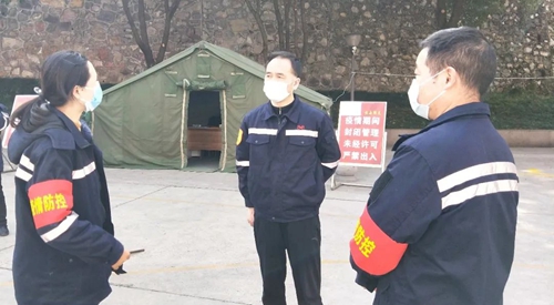 周金平先后到楚星公司、松滋肥業(yè)、實訓(xùn)基地和股份公司檢查疫情防控工作(圖4)