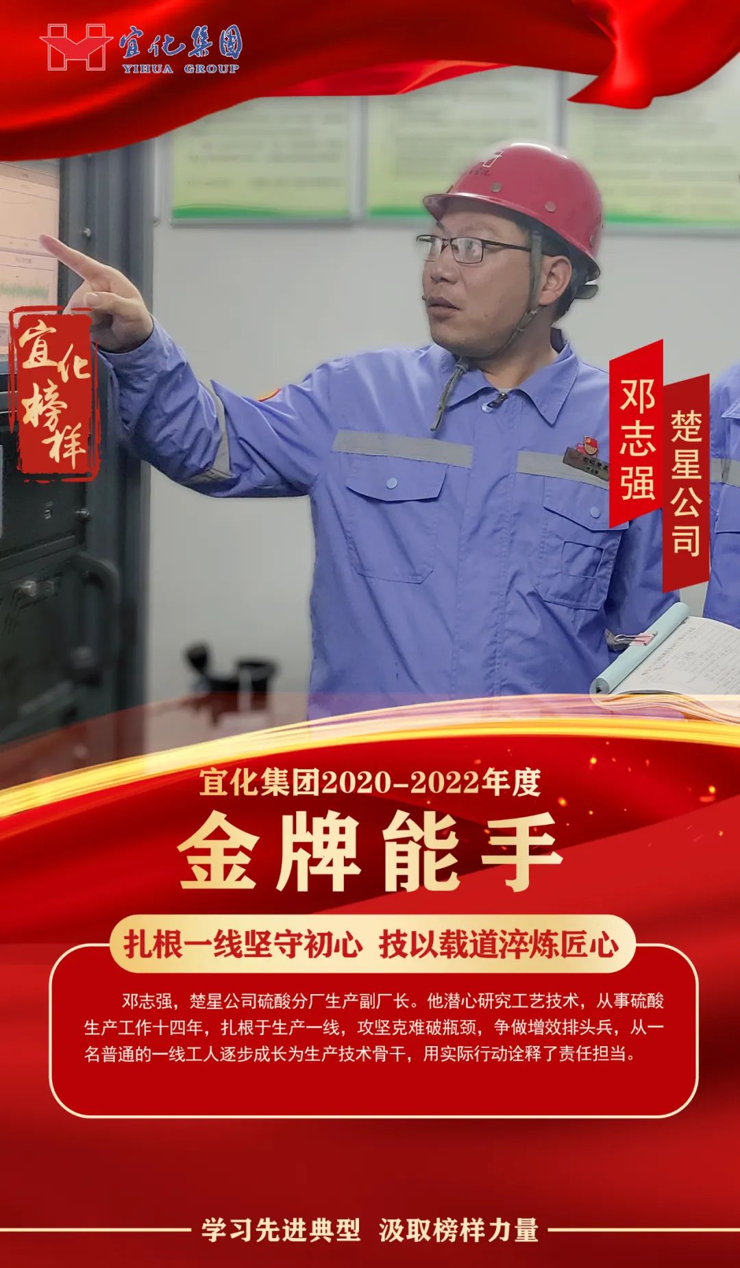 【宜化榜樣】金牌能手鄧志強(qiáng)：扎根一線堅(jiān)守初心，技以載道淬煉匠心
